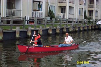 A boat being used at practice